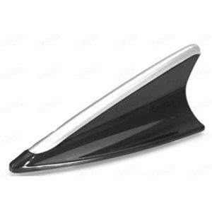 Decorative/Dummy Shark Fin Shaped Car Antenna Black & Silver